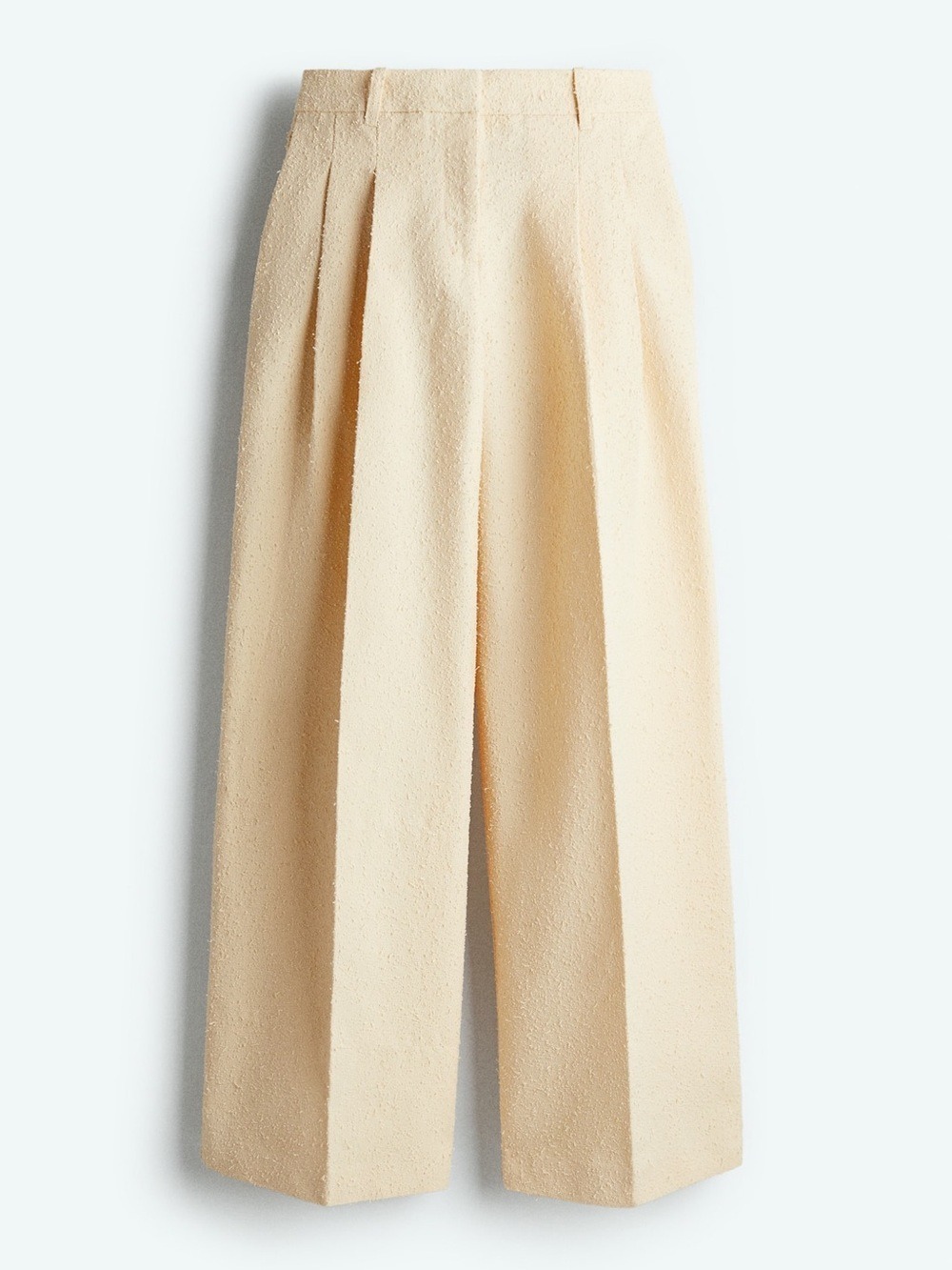 NWOT H&M Edition Textured WIDE TAILORED TROUSERS Size 8